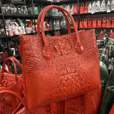 Microfiber Croc Leather Fabric Recycle Friendly For Lady'S Hang Bag