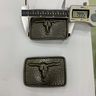 Bull Head Belt Buckle Hardware Anti Scratched Normal Plating