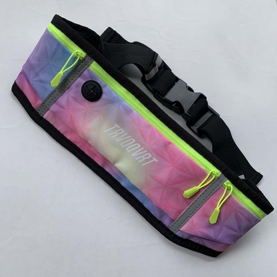 Florescence Sports Waist Bag Making Accessories PU/PVC With Three Zipper Pocket